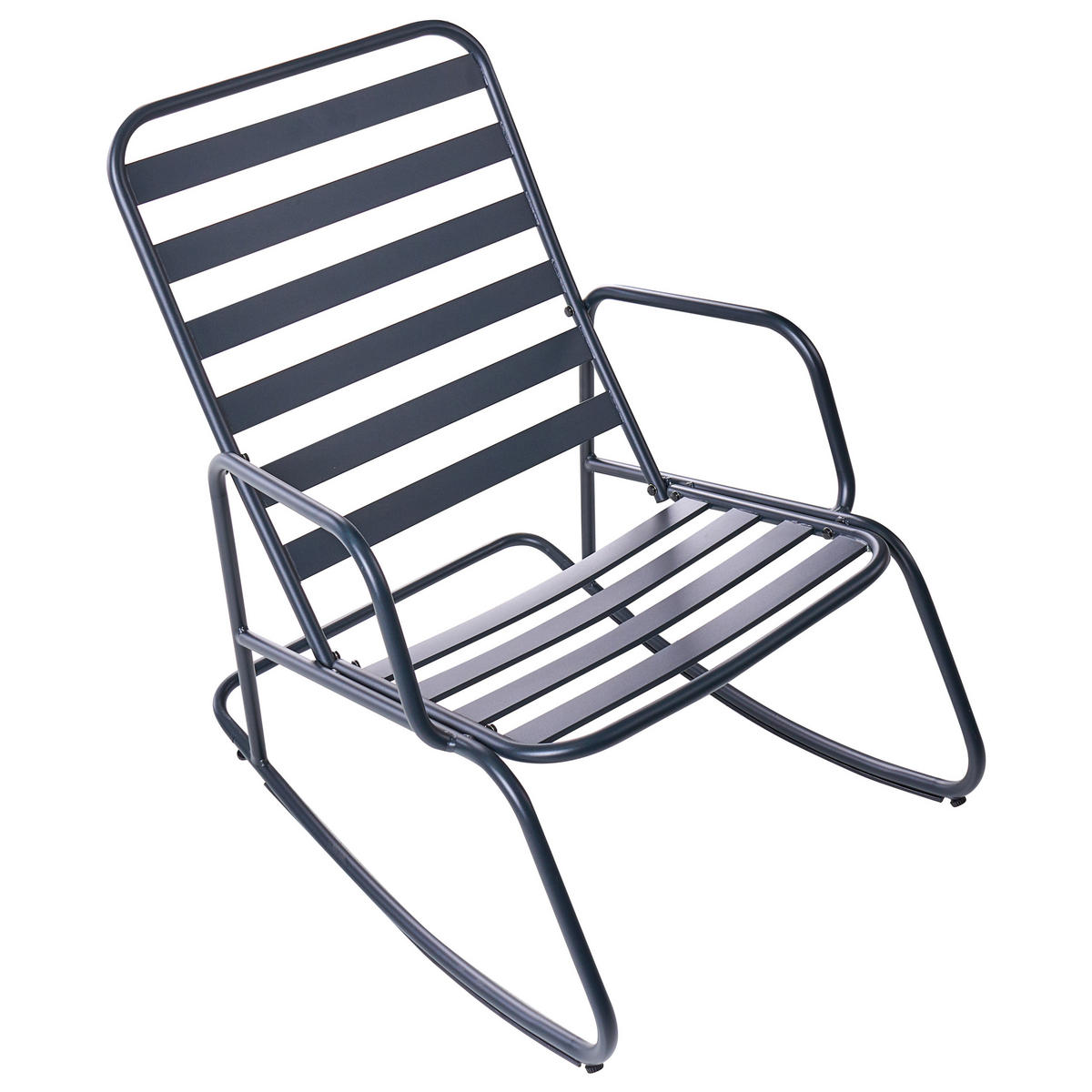 GARTEN-SCHAUKELSTUHL Schwarz Turi - Schwarz, Metall (66/92/96cm) - Beliani