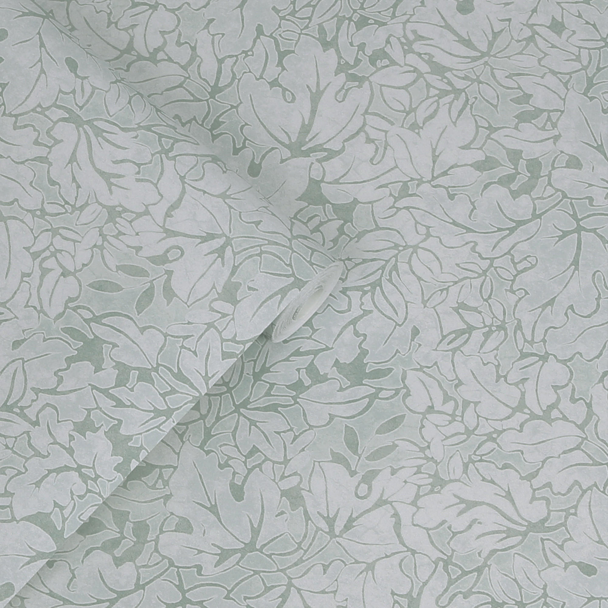 VLIESTAPETE Corrina Leaf Mineral Green - Grün, Papier/Kunststoff (52/1000cm) - Graham & Brown
