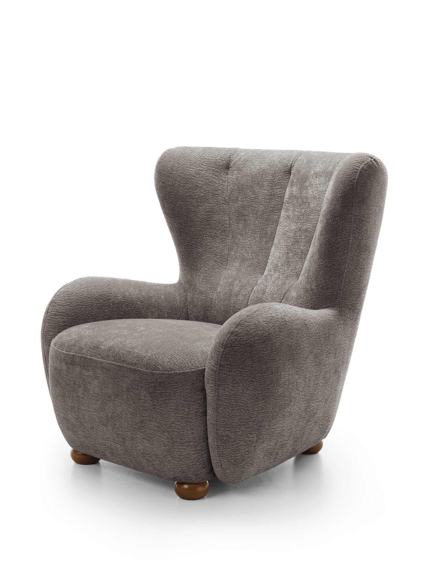SESSEL CIRO Grau 88x100x91 cm - Grau, Textil (88/91/100cm) - FURNLUX