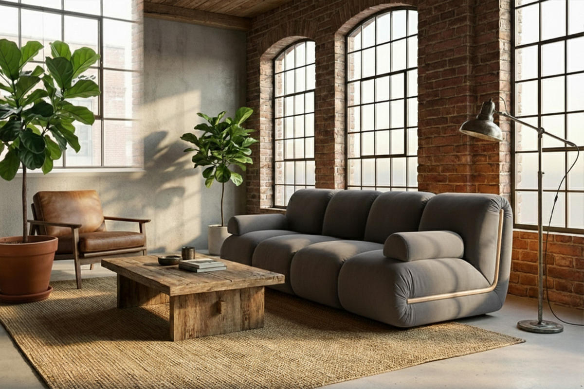 MODULSOFA LAYLA Taupe Velvet - Taupe/Schwarz, Buchenholz/Textil (183/74/99cm) - KAWOLA