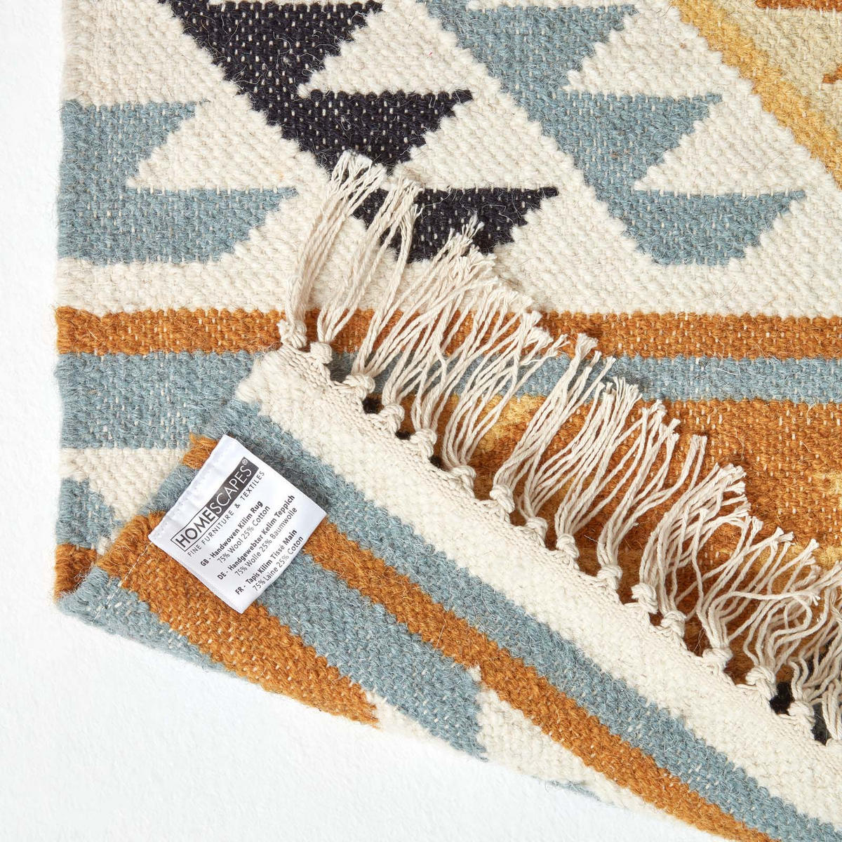 KELIM-TEPPICH Agra handgewebt 90/150 cm - Multicolor, Textil (90/150cm) - Homescapes