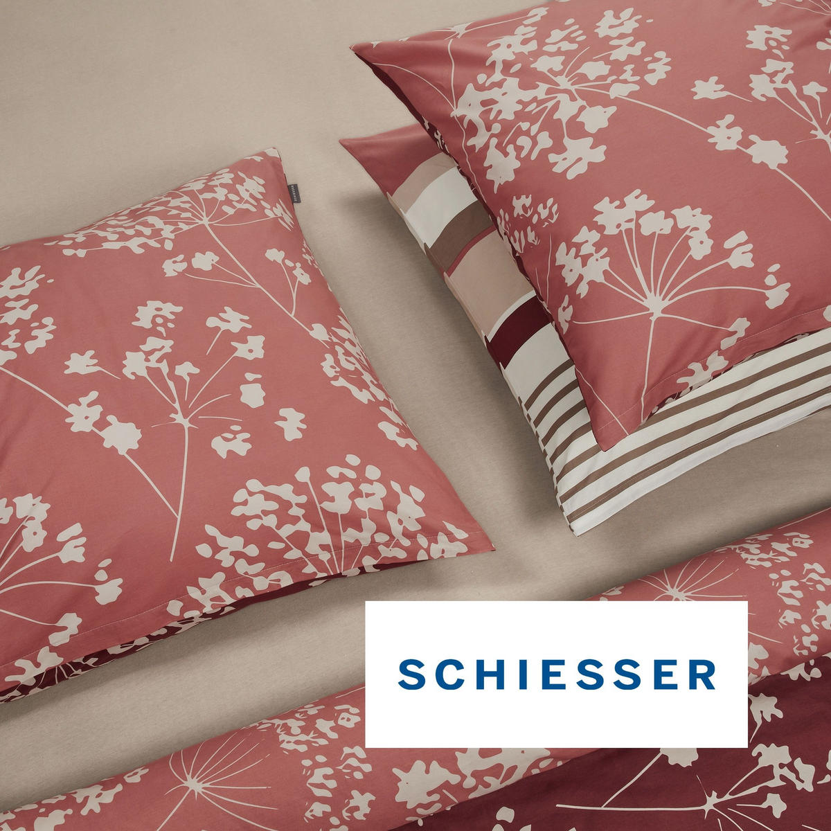 SPANNBETTLAKEN Elli 97 % Baumwolle, 3 % Elasthan 150x200 cm Helltaupe - Taupe, Textil (150/200cm) - SCHIESSER