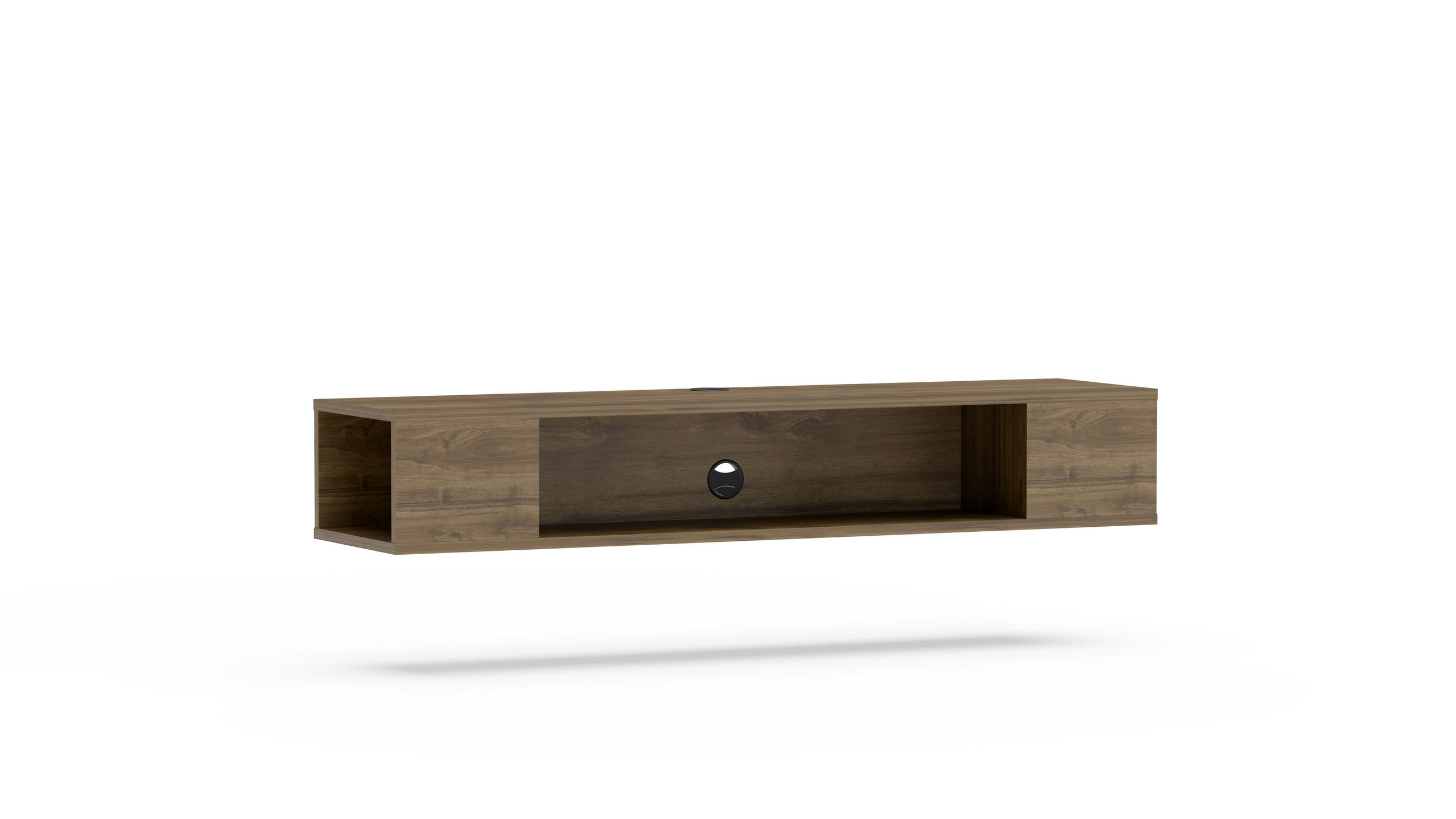 TV-ELEMENT Peti Eiche - Walnussfarben, Holzwerkstoff (135/23/35.2cm)