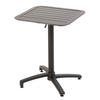 TERRASSENTISCH 70 X 70 cm, Schwarz - Schwarz, Metall (60/60/72cm) - Oviala