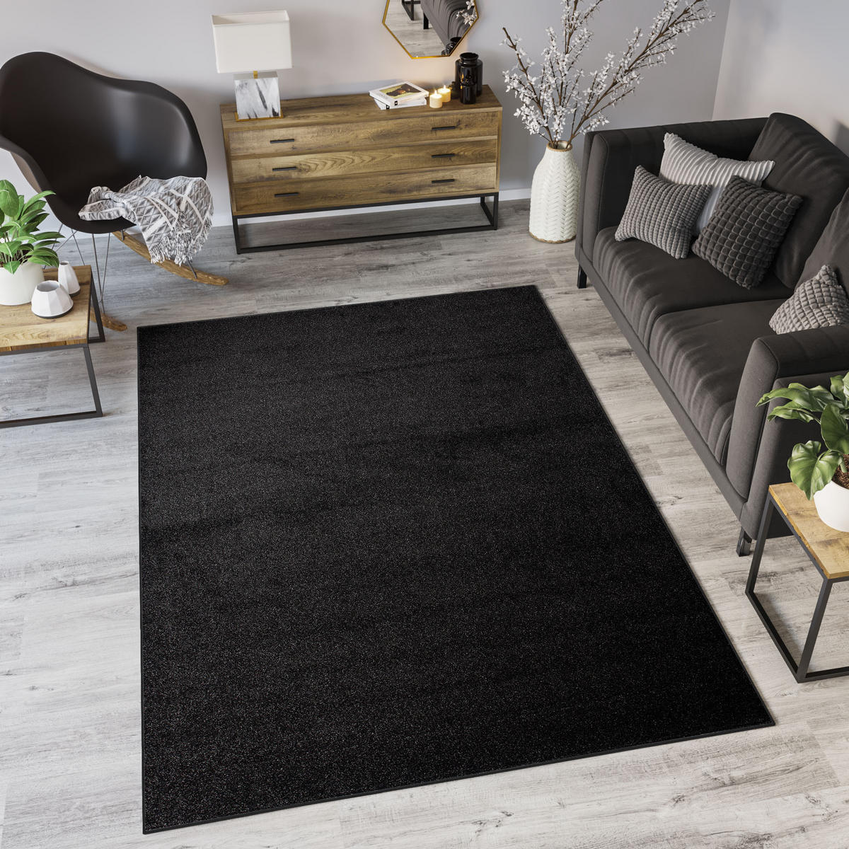 TEPPICH NOYAN ANTHRAZIT 200/300 cm - Anthrazit, Textil (200/300cm) - Tapiso