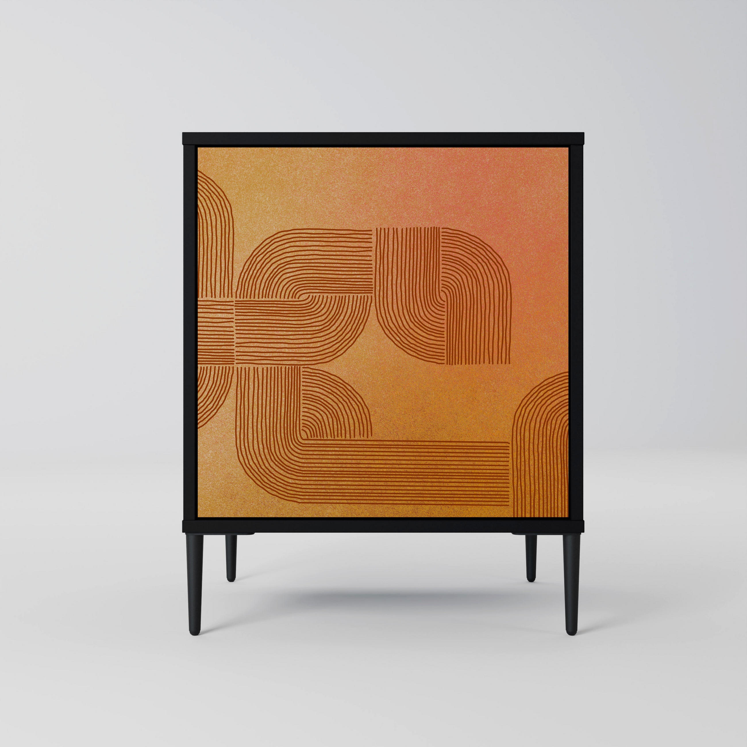 SpaceRebels Sideboard Schwarz 57.5x72.5x42 cm