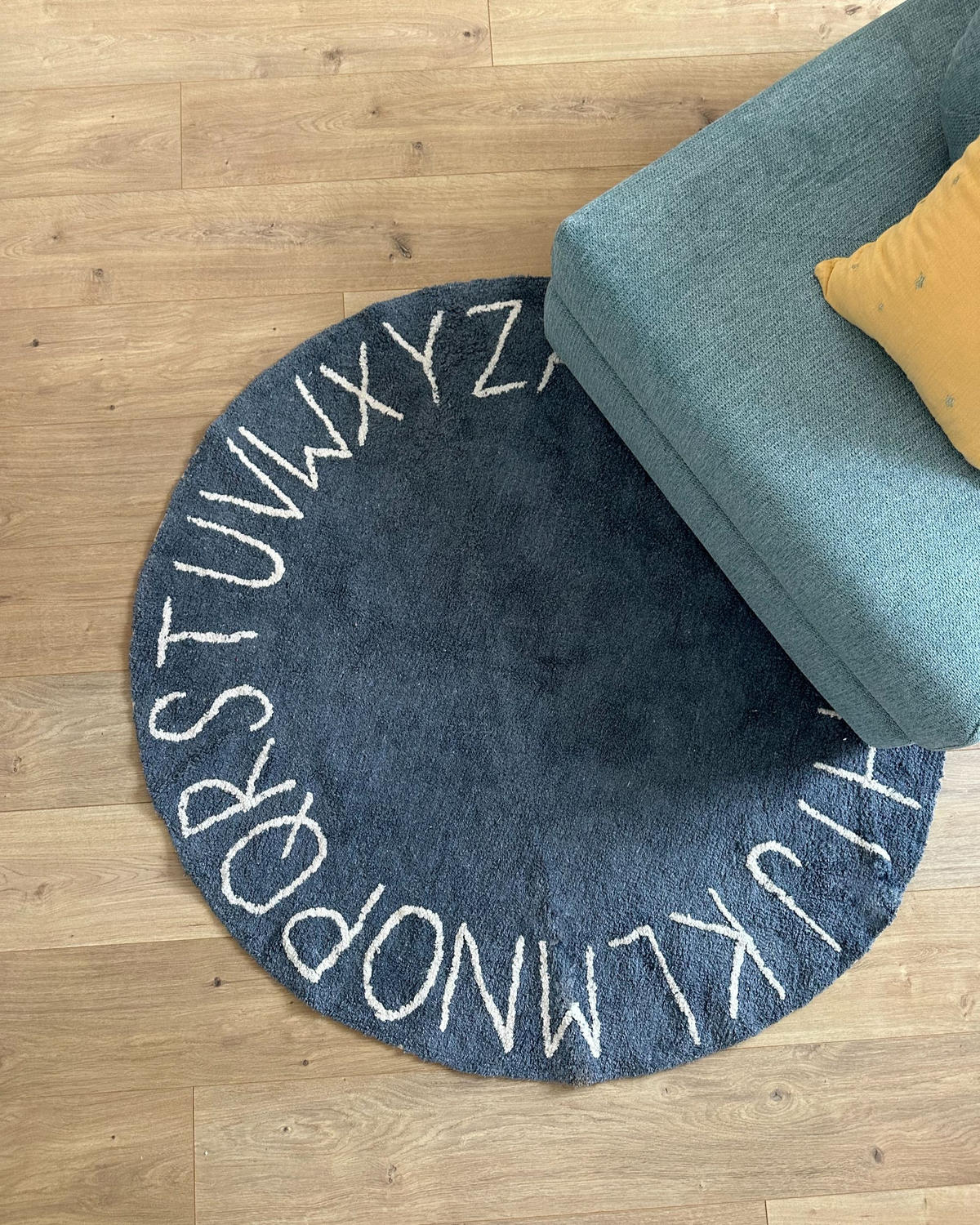 COVOR PENTRU COPII Vurgun 120/120 cm - albastru/alb, material textil (120/120cm) - Beliani