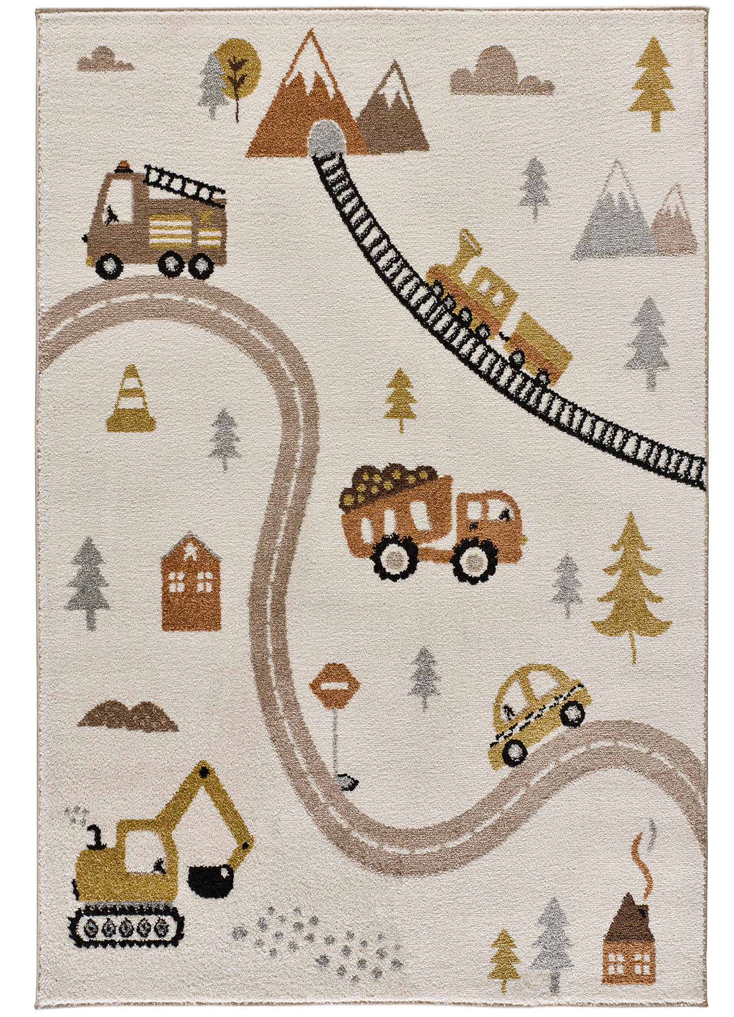 Atticgo Kinderteppich Beige 120x170 cm
