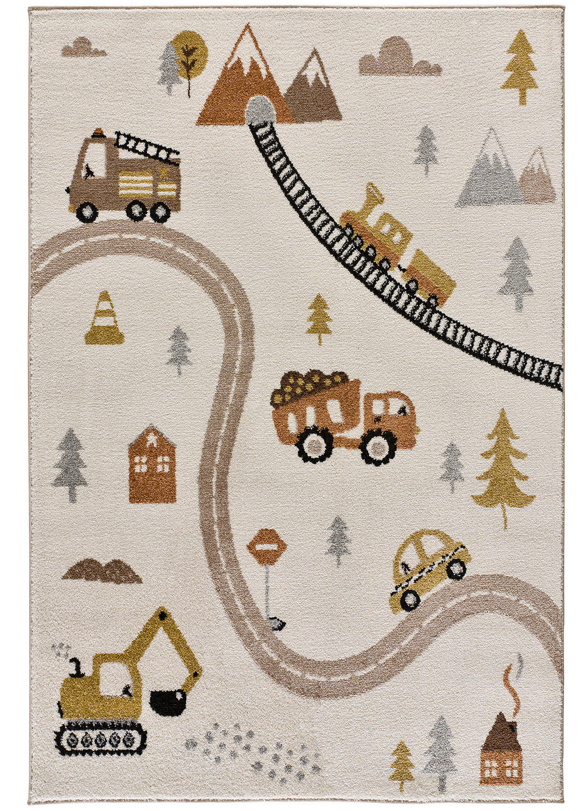 KINDERTEPPICH Beige Beats 120/170 cm - Beige, Naturmaterialien/Textil (120/170cm) - Atticgo