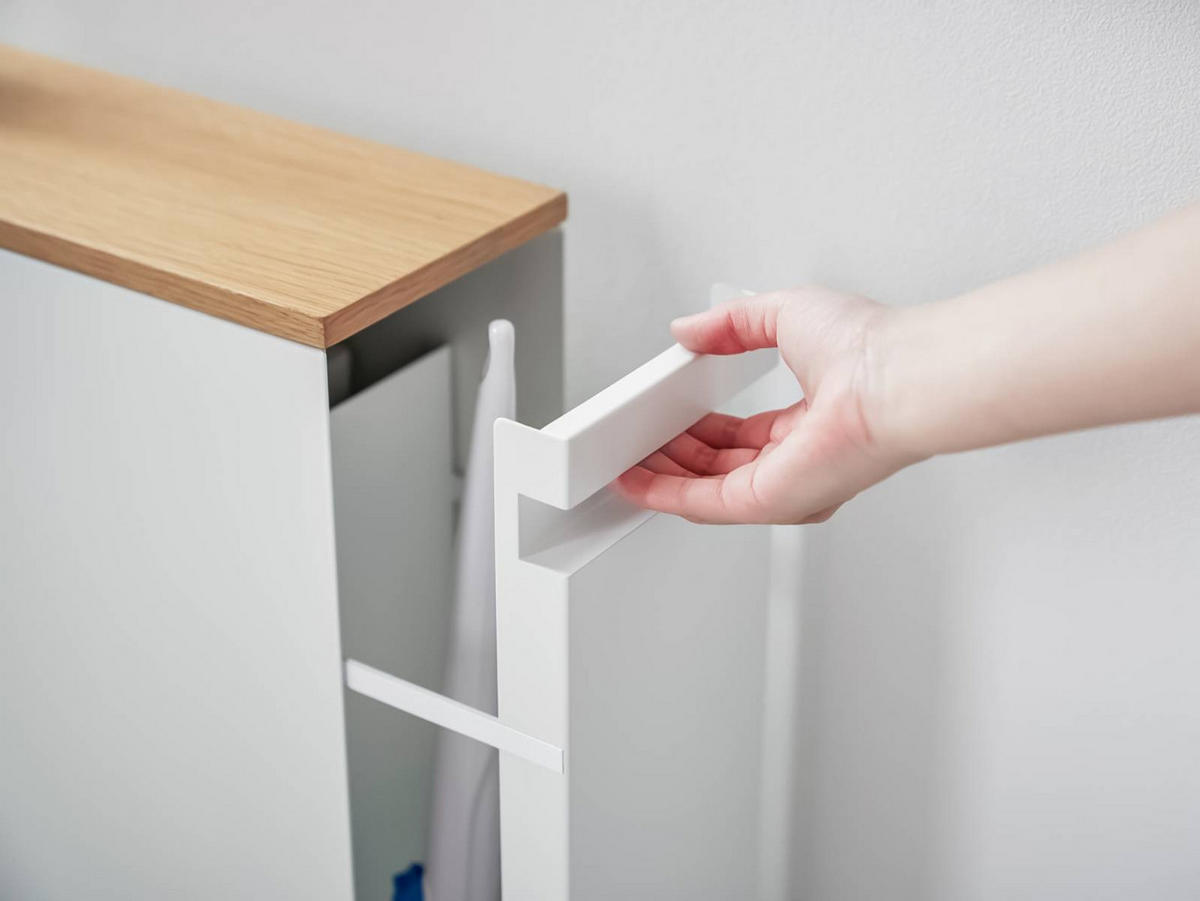 BADEZIMMER-ABLAGE Tower weiß 14/55/56 cm - Weiß, Metall (14/55/56cm) - Yamazaki