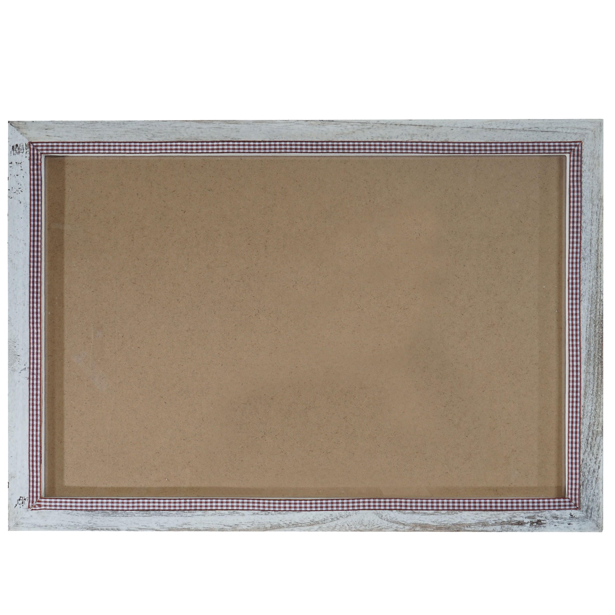 BILDERRAHMEN SHABBY-LOOK rechteckig Kiefer Weiß Dekor - Weiß, Holz (66/46/1cm) - MCW