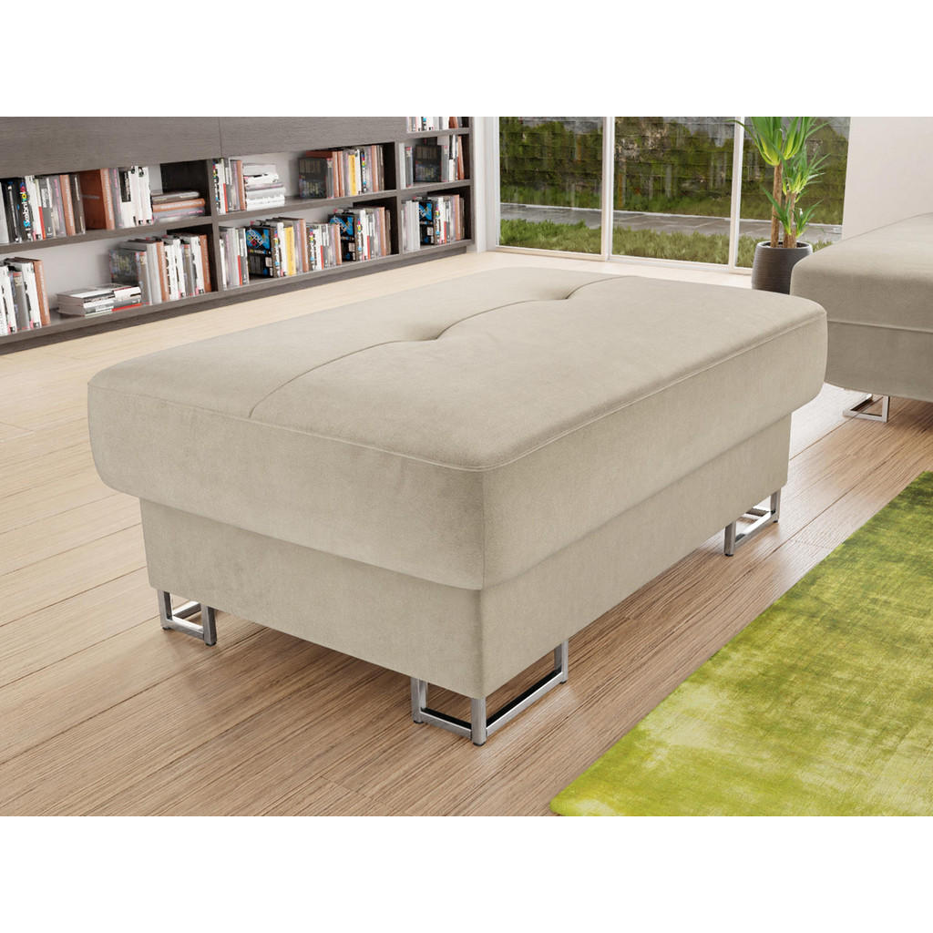 Thumbnail - Mirjan24 Polsterhocker, Mokka, Holz, 2-Sitzer, Rechteckig, 104x42x67 cm, Wohnzimmer, Hocker, Sitzhocker