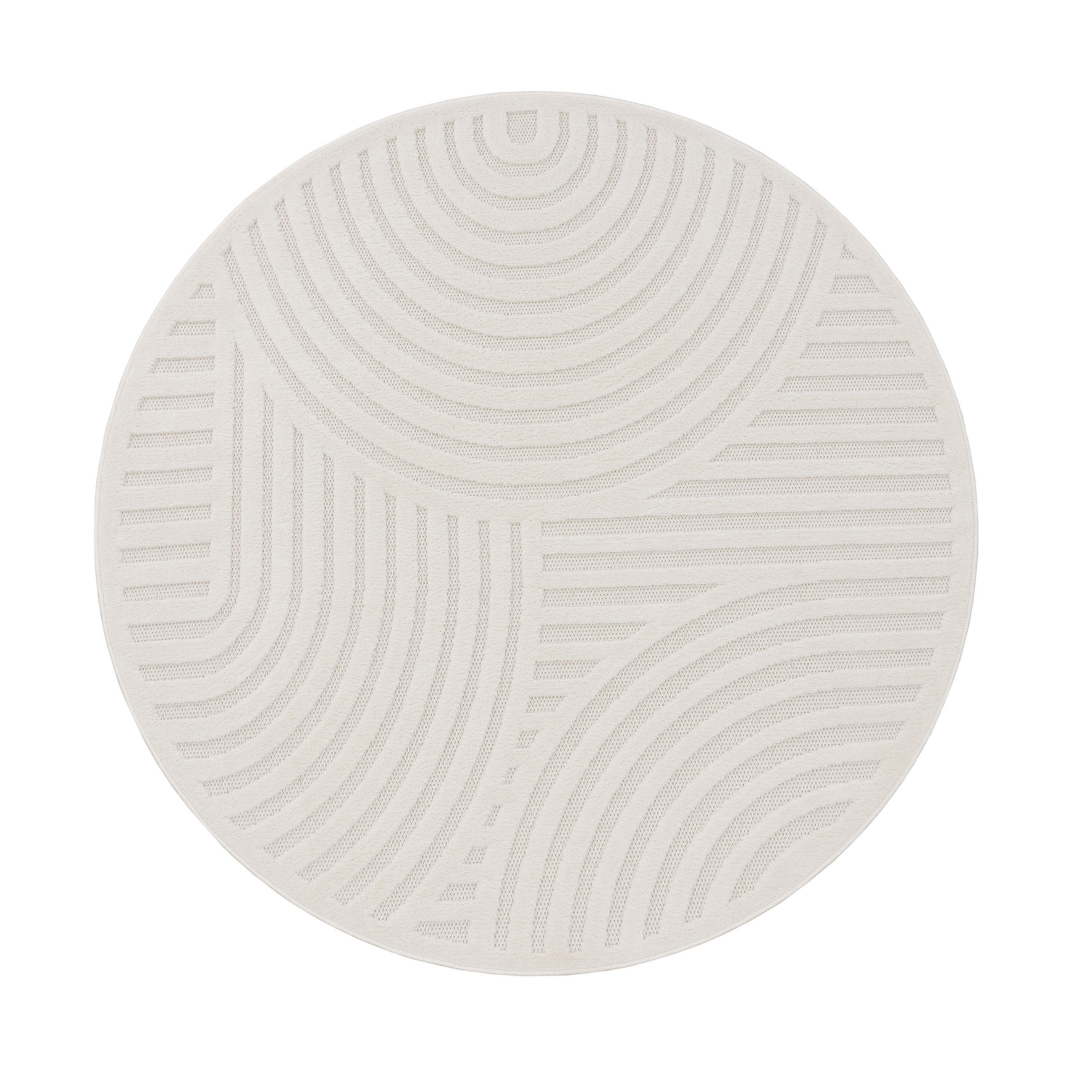 OUTDOORTEPPICH 120/120 cm Livorno 674 - Creme, Textil (120/120cm) - Paco Home