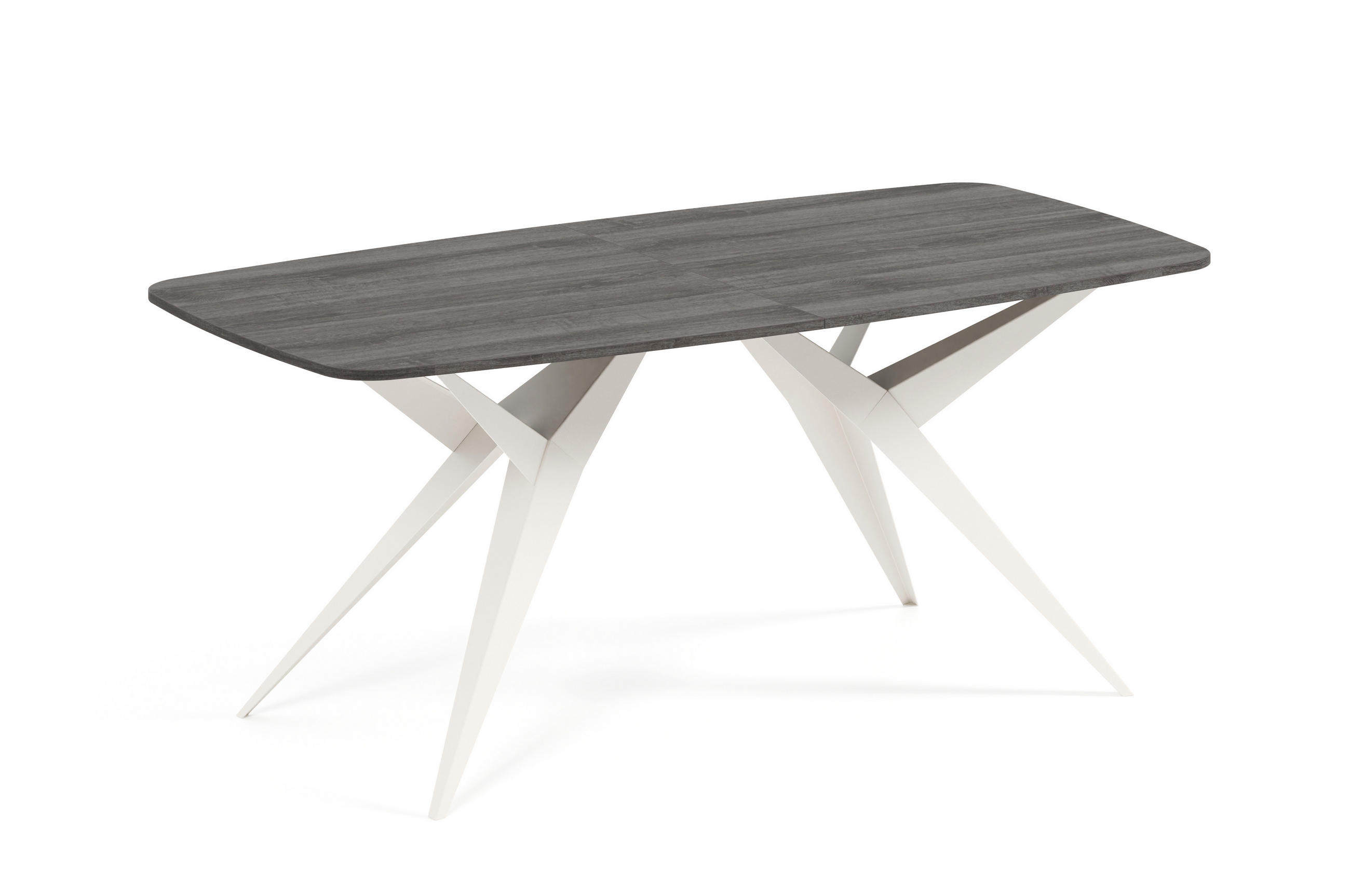 ESSTISCH AXIS - Kaschmir/Beige, Holzwerkstoff/Metall (90/180/76cm) - Meblini