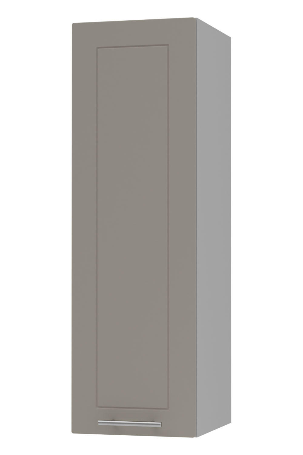 KÜCHENHÄNGESCHRANK Kvantum W4/20 Beige Matt / Grau Matt 20 / 32,5 / 96cm - Beige/Grau, Holz/Holzwerkstoff (20/96/32.5cm) - Feldmann-Wohnen