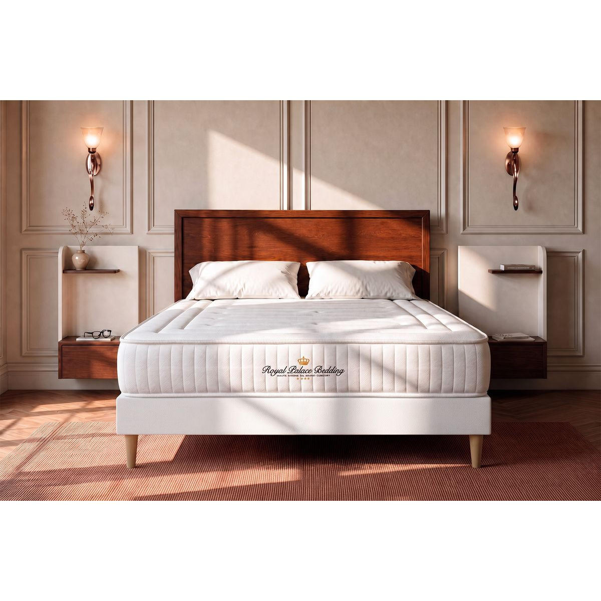 MATRATZE Lancaster Taschenfederkern und Memory-Schaum 100 x 200 cm h3 - Weiß, Textil (100/200cm) - ROYAL PALACE BEDDING