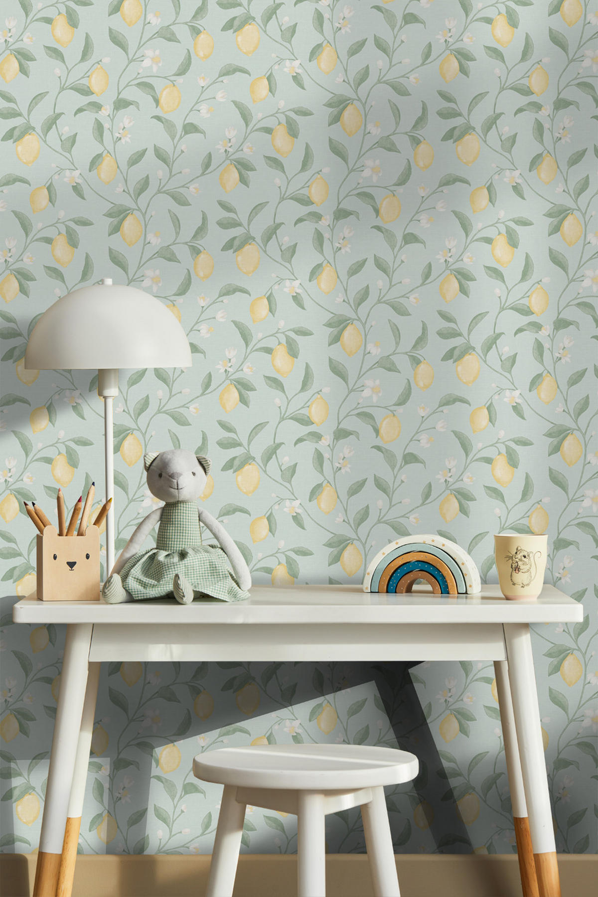 TAPETE Obst 53 cm x 10 m - Blau, Papier (53/1000cm) - Sanders & Sanders