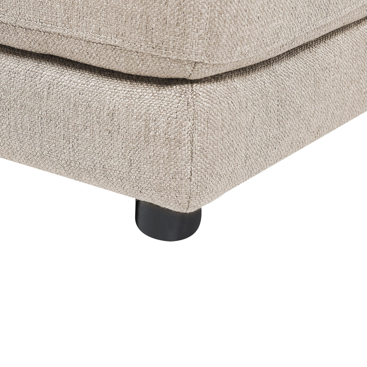 OTTOMANE Stoff Beige Sigtuna - Beige, Textil (102/43/102cm) - Beliani