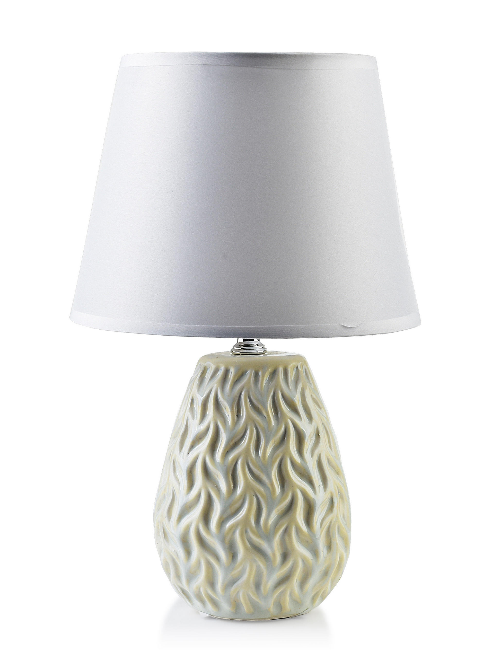 TISCHLAMPE Leti Beige 12/10/22.5 cm Keramik - Beige, Keramik (12/10/22.5cm) - Mondex