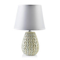 TISCHLAMPE Leti Beige 12/10/22.5 cm Keramik - Beige, Keramik (12/10/22.5cm) - Mondex
