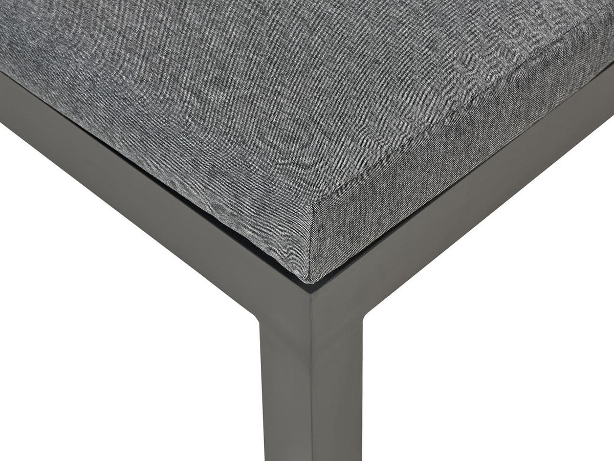 LOUNGE SET 5-Sitzer schwarz Auflagen Beige mit zusätzlichen Bezügen grau Messina - Beige/Schwarz, Metall - Beliani