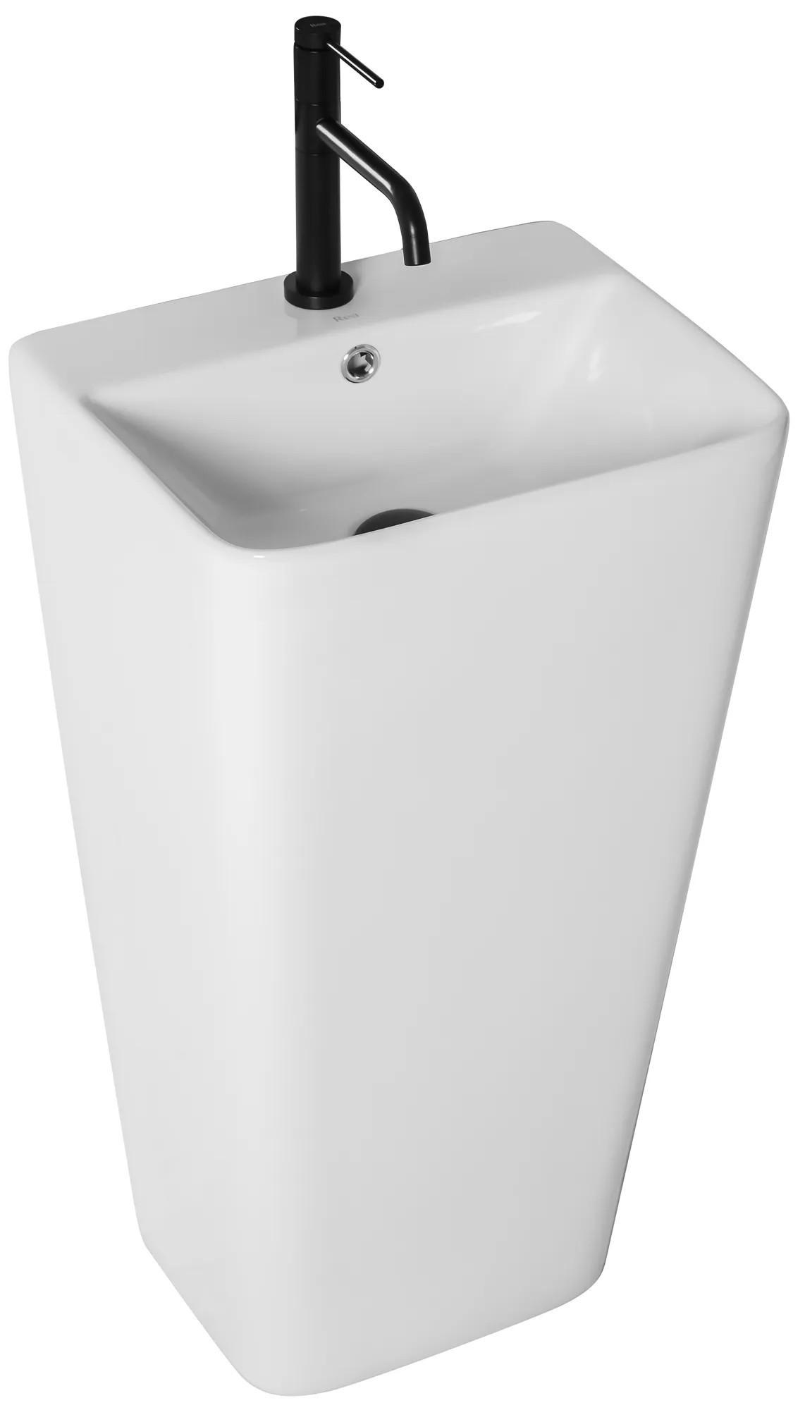 STANDWASCHBECKEN Rea Aris - Weiß, Keramik (37.5/83/44cm) - REA