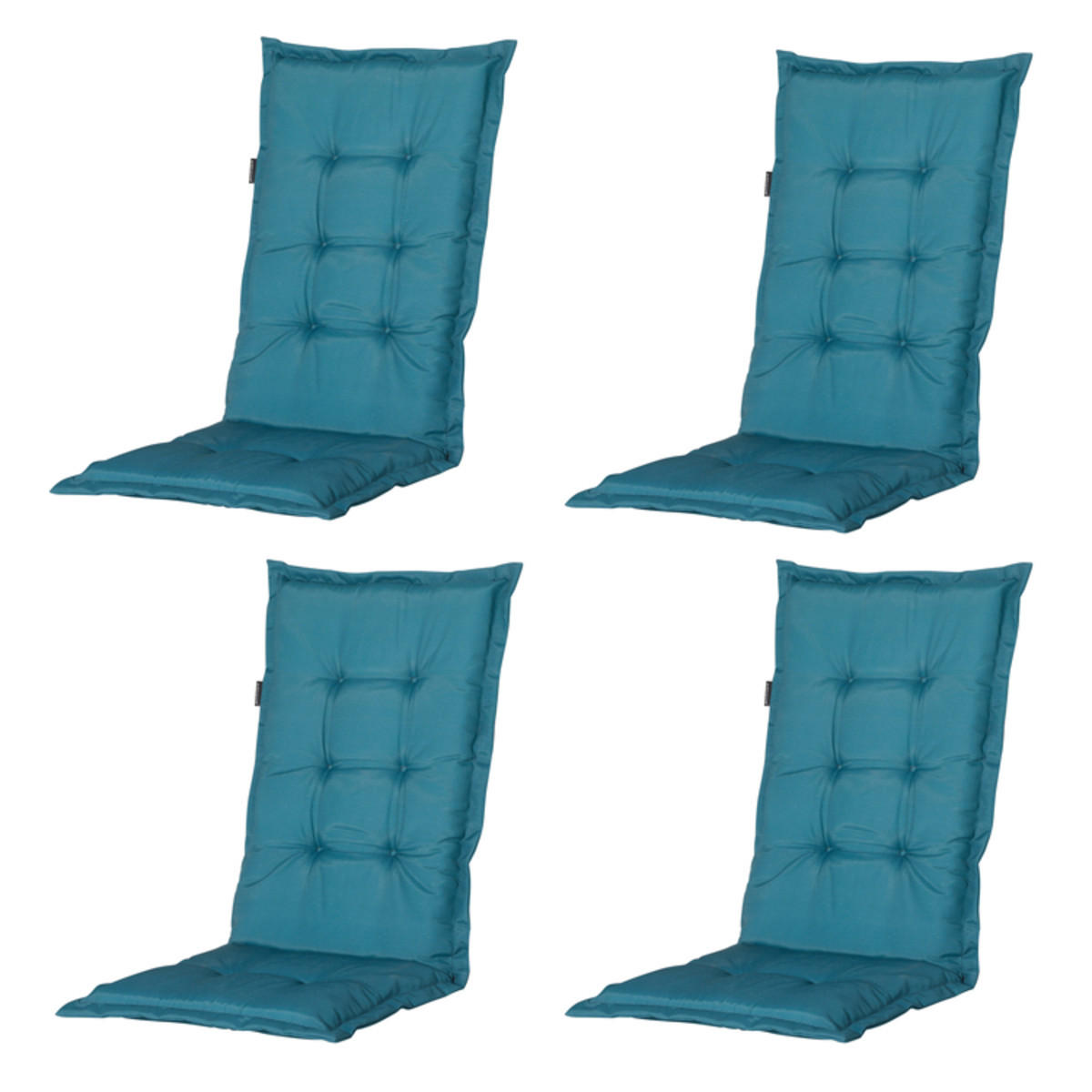 GARTENSTUHLKISSEN Panama 123/50 cm 4er-Set - Türkis, Textil (50/7/123cm) - Madison