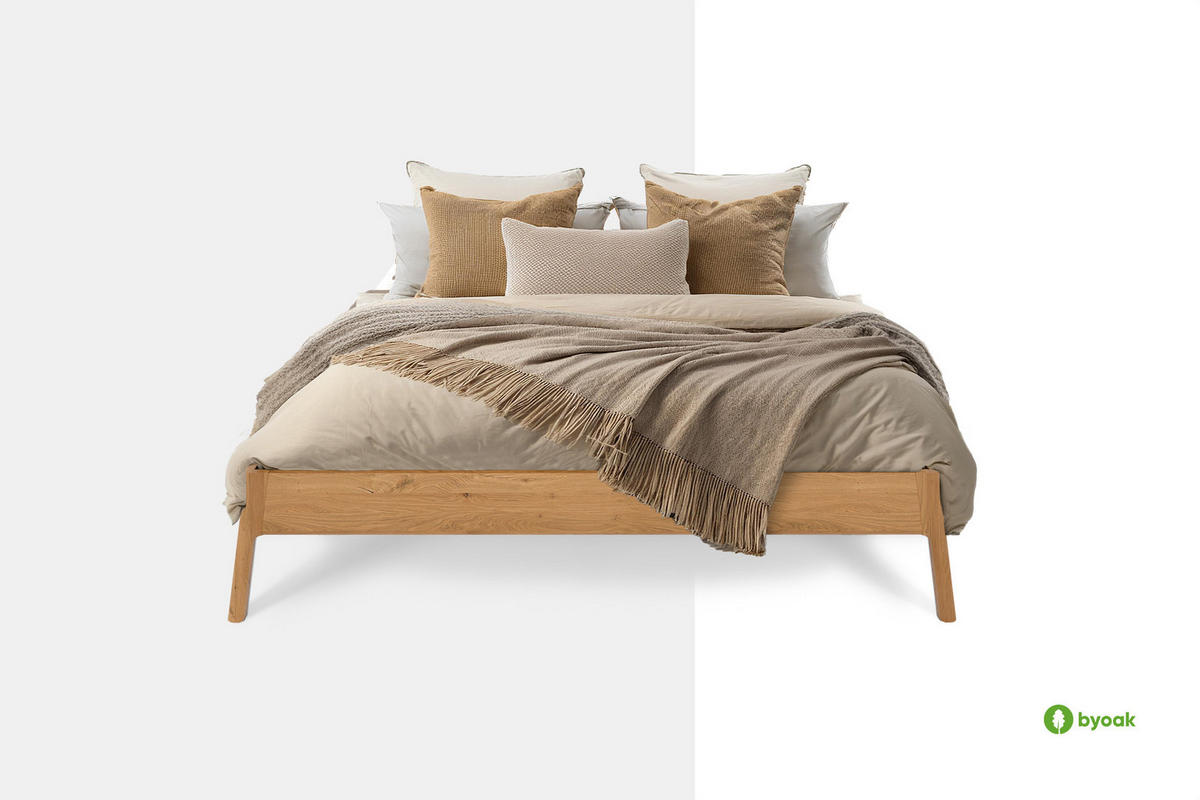 MASSIVHOLZBETT PAUL 3 160 x 210 Wildeiche - Wildeiche, Holz (160/210cm) - byoak