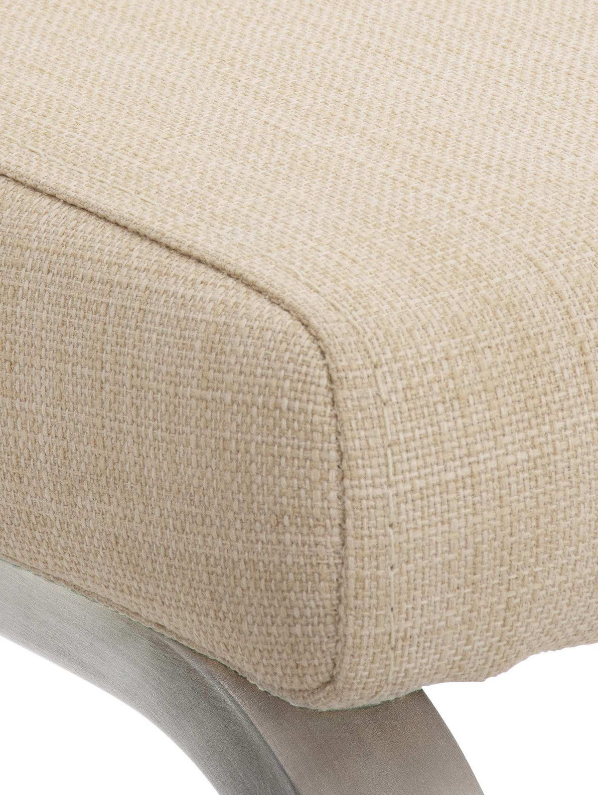 SCHWINGSTUHL Stoff Creme - Edelstahlfarben/Creme, Textil/Metall (40/90/50cm) - CLP