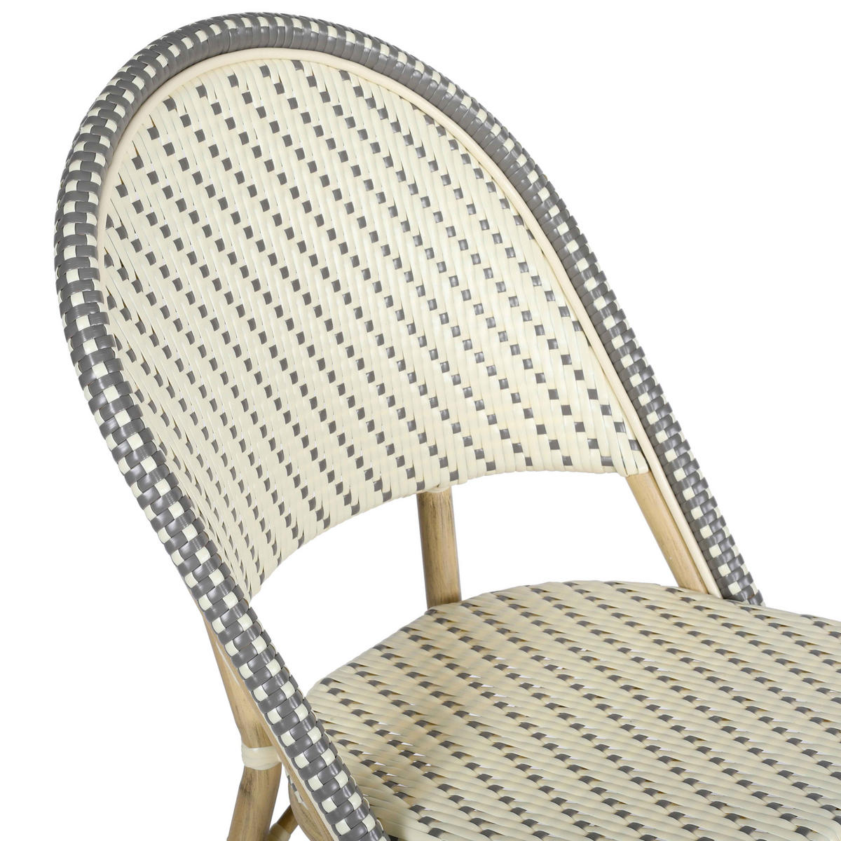 GARTENSTUHL, Grau - Grau, Holz (49/88/58cm) - Oviala