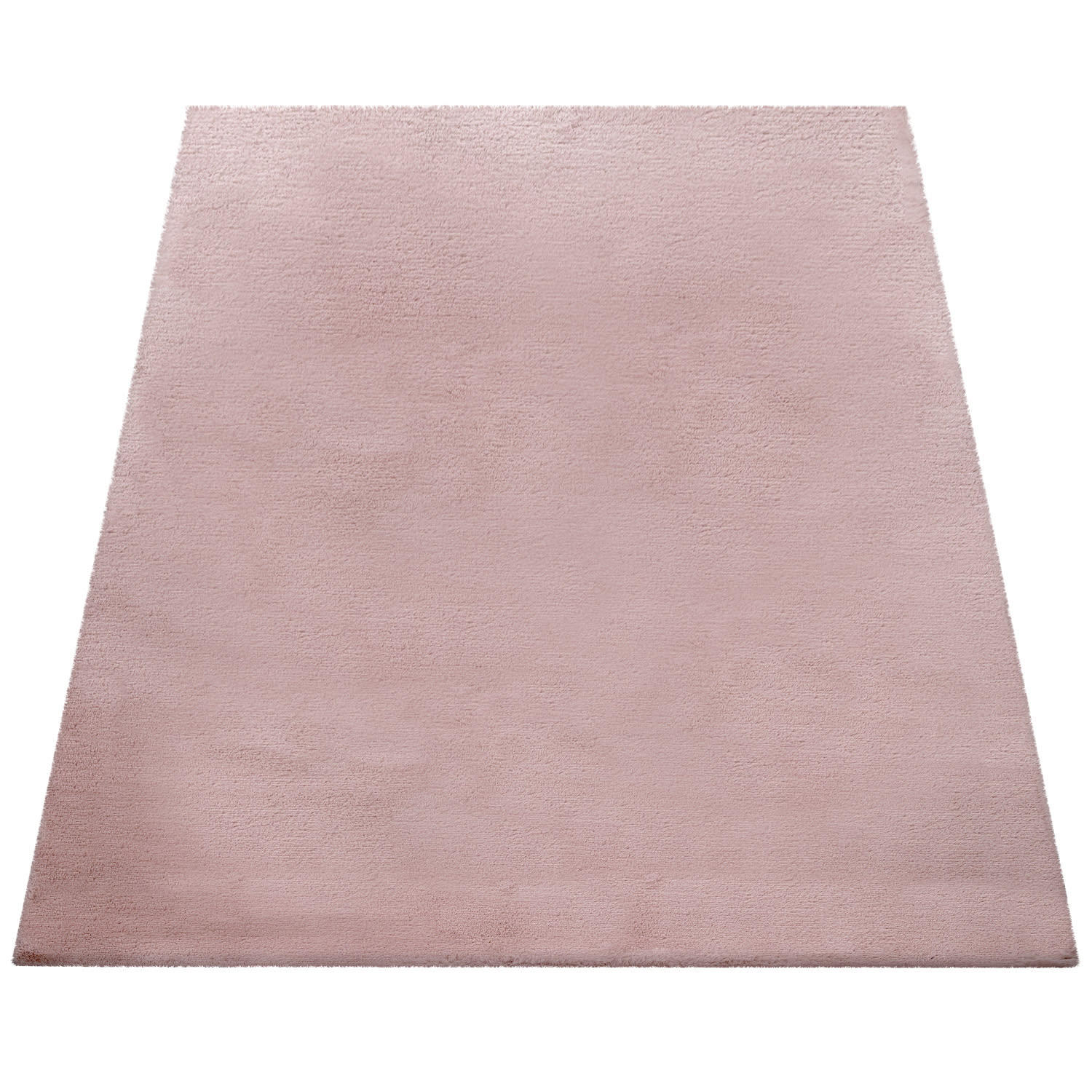 TEPPICH Hochflor Unifarben schmutzabweisend Pink Rechteckig 140x200 - Rosa, Textil (200/140cm) - KADIMA DESIGN