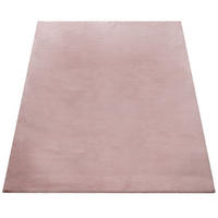 TEPPICH Hochflor Unifarben schmutzabweisend Pink Rechteckig 140x200 - Rosa, Textil (200/140cm) - KADIMA DESIGN
