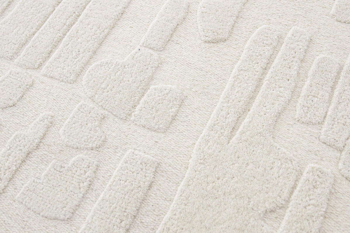 TEPPICH handgefertigt ultraweich beige - Beige, Naturmaterialien (120/170cm) - AFK Living