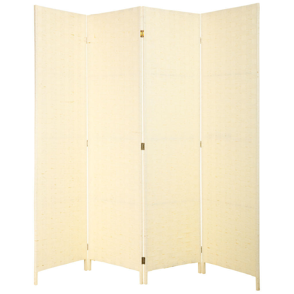 PARAVENT aus geflochtenem Papier mit 4 PANEELE, 3x180cm - Beige, Papier (200/180/3cm) - Wanderlust