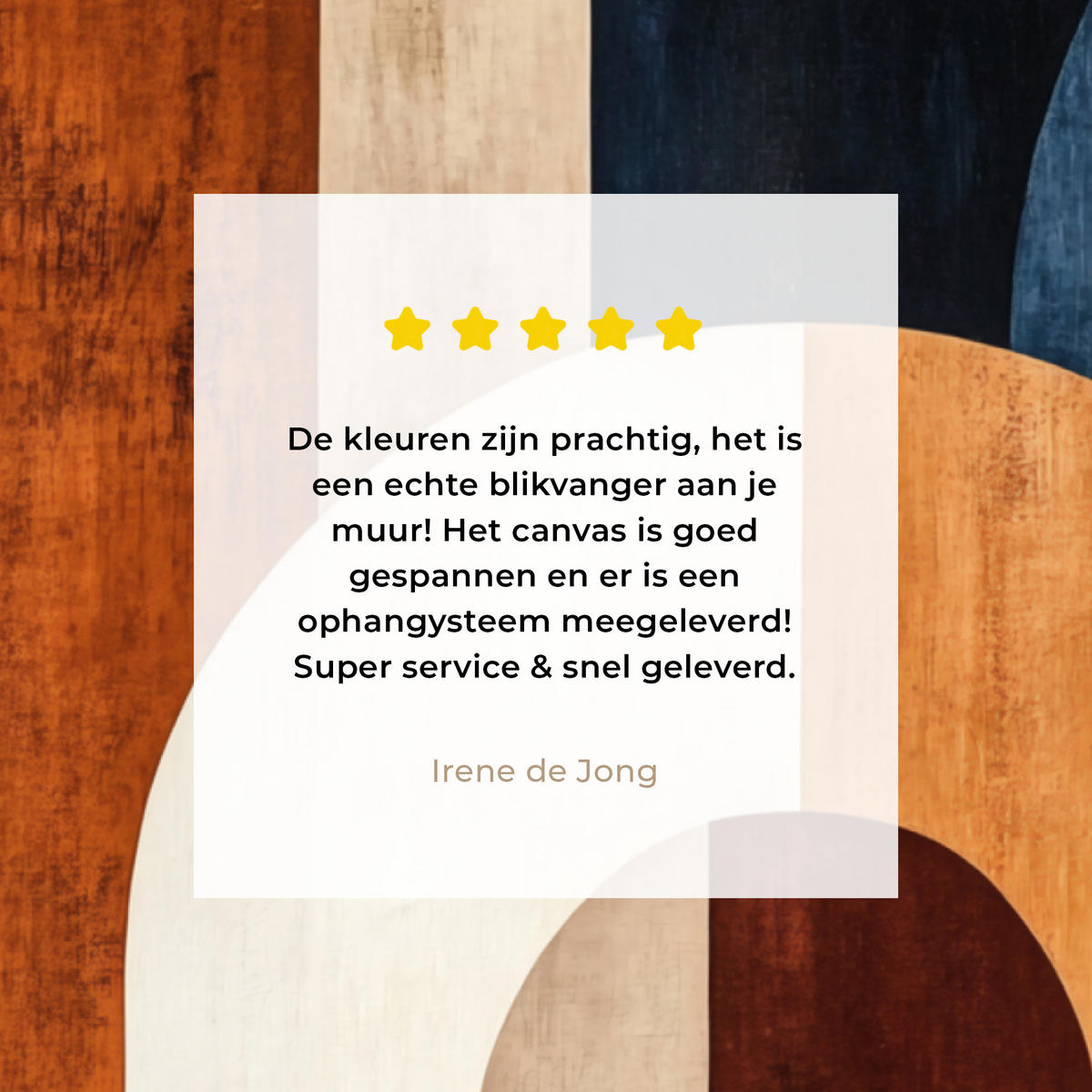 LEINWANDBILD Abstrakt - Formen - Dunkelblau 60x80 cm - Cognac, Textil (60/80cm) - MuchoWow