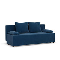 SOFA 3-SITZER MIT SCHLAFFUNKTION FERMO Dunkelblau - Dunkelblau, Textil (92/95/191cm) - Mebligo