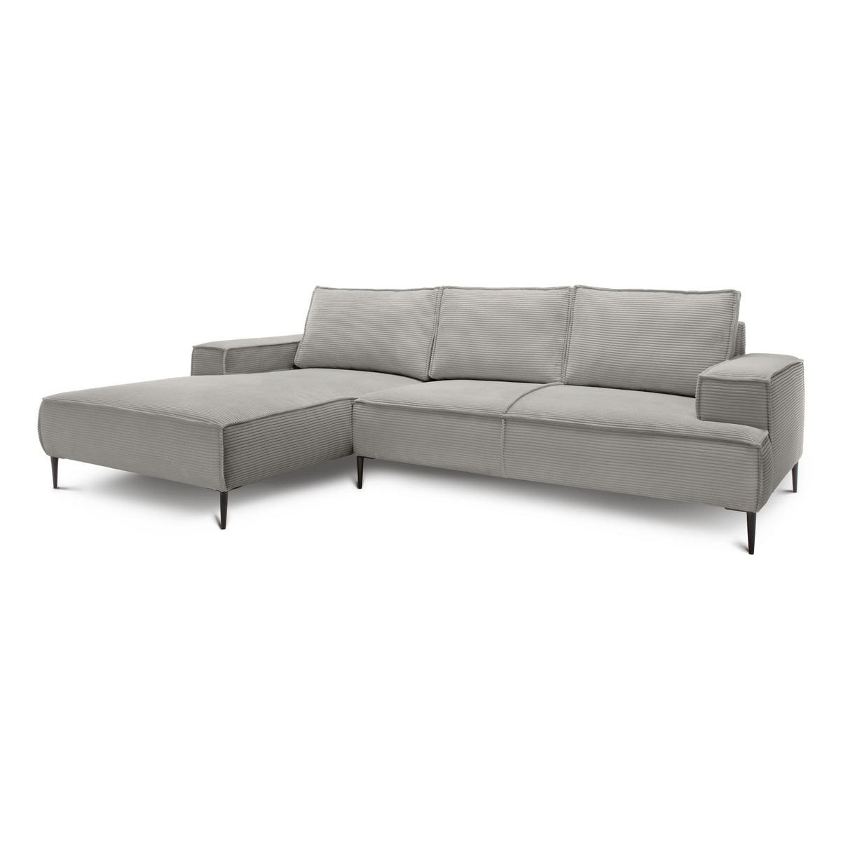 ECKSOFA May Weiß 275 × 44 × 173 cm - Weiß, Textil (275/44/173cm) - Pillovely