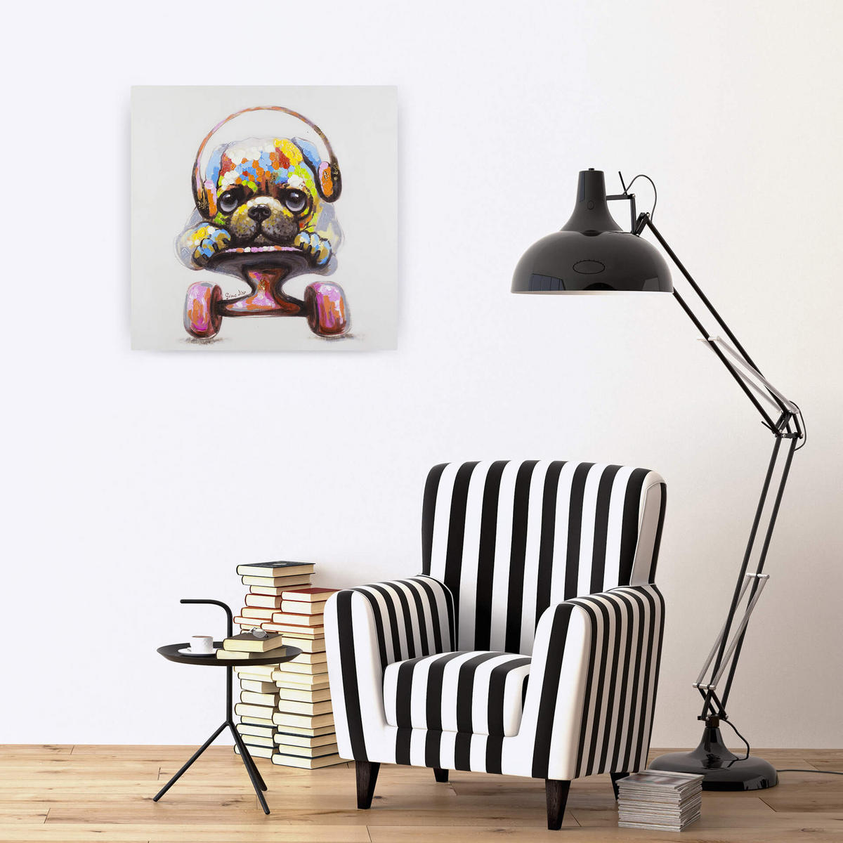 ACRYLBILD HANDGEMALT 60/60 cm - Multicolor, Holz/Textil (60/60cm) - KUNSTLOFT