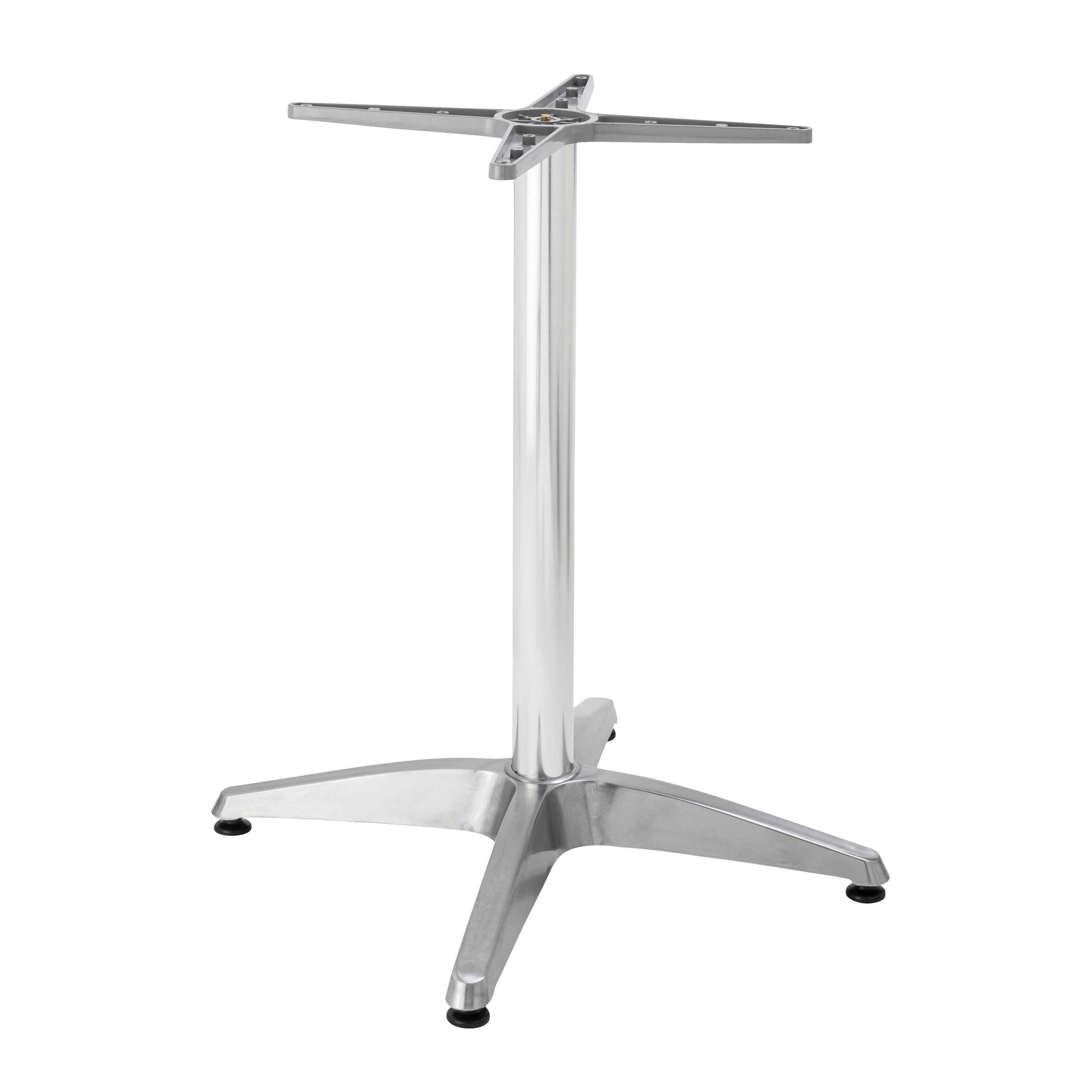 TISCHBEIN, Grau - Grau, Metall (6.5/72/65cm) - Oviala