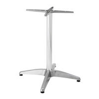 TISCHBEIN, Grau - Grau, Metall (6.5/72/65cm) - Oviala