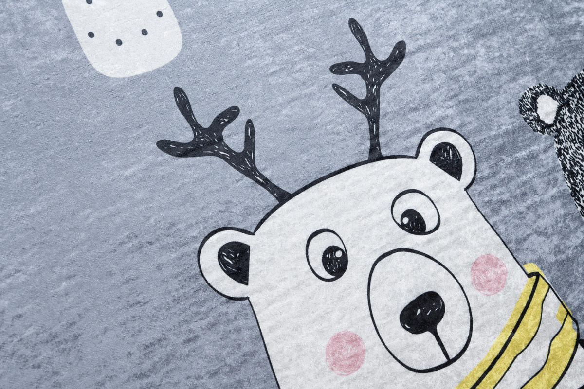 TEPPICH EMMA Grau 140/200 cm - Grau, Kunststoff (140/200cm) - Tapiso