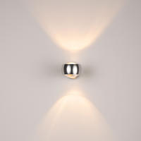 WANDLAMPE Beam Rund Aluminium - Alufarben, Metall (8/5/12cm) - s.luce