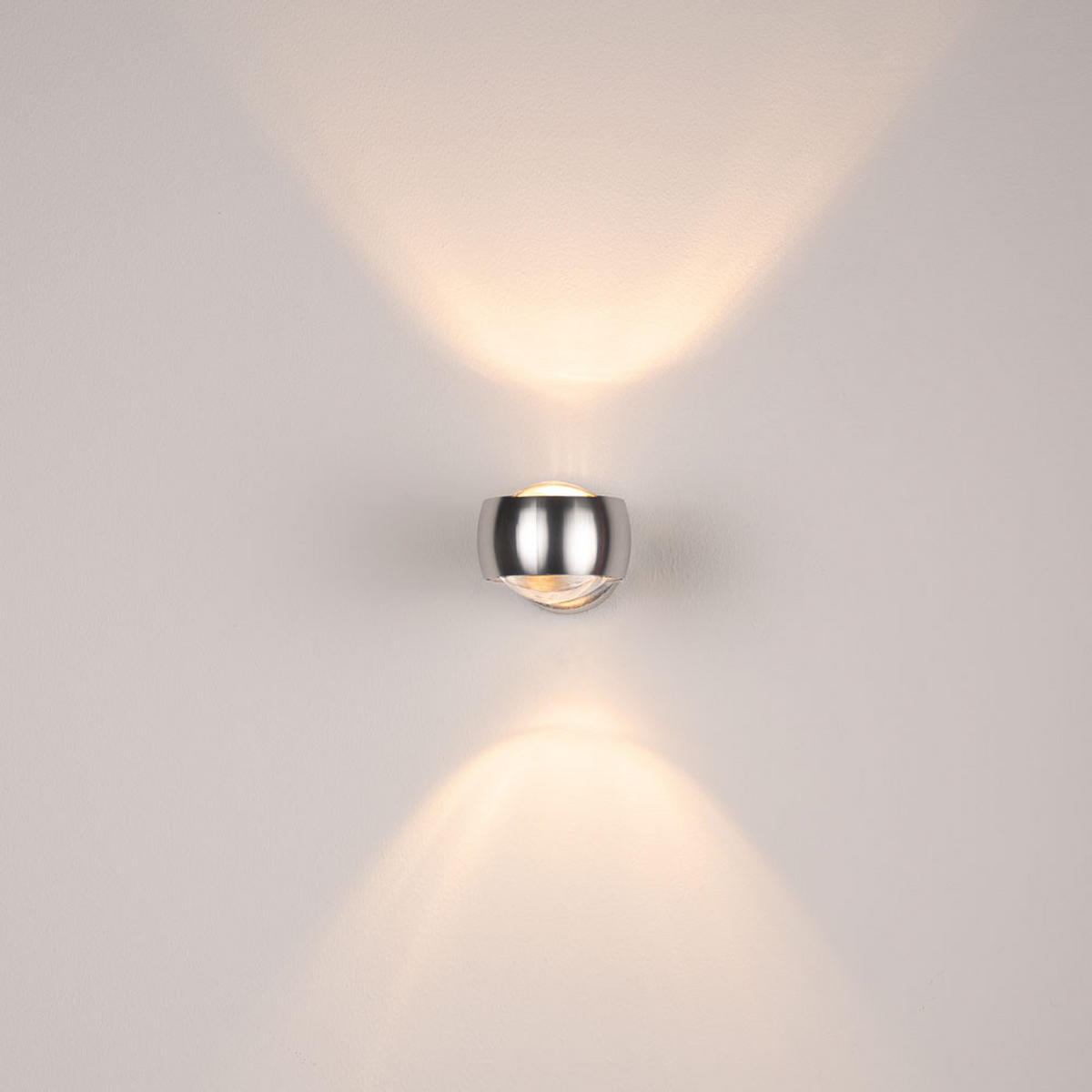 WANDLAMPE Beam Rund Aluminium - Alufarben, Metall (8/5/12cm) - s.luce
