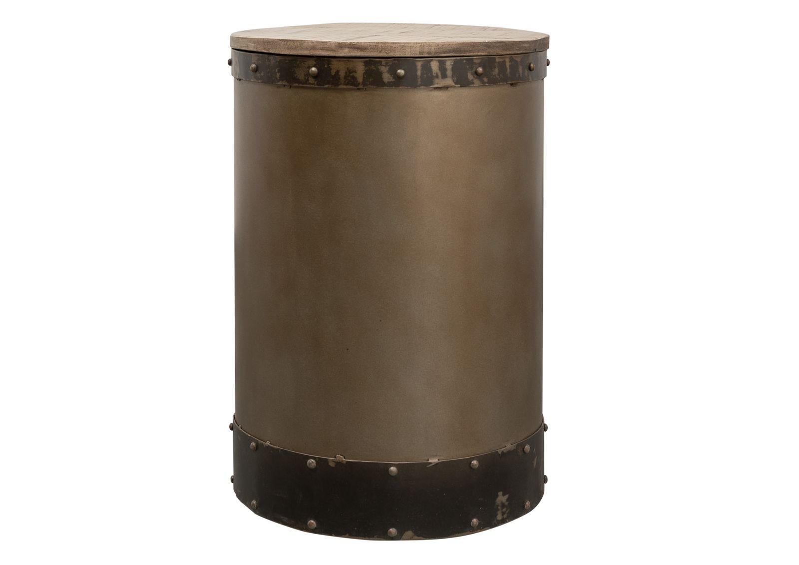BEISTELLTISCH Mango 42x42x64 braun lackiert HEAVY INDUSTRY #259 - Braun, Holz (42/42/64cm) - Massivmoebel24
