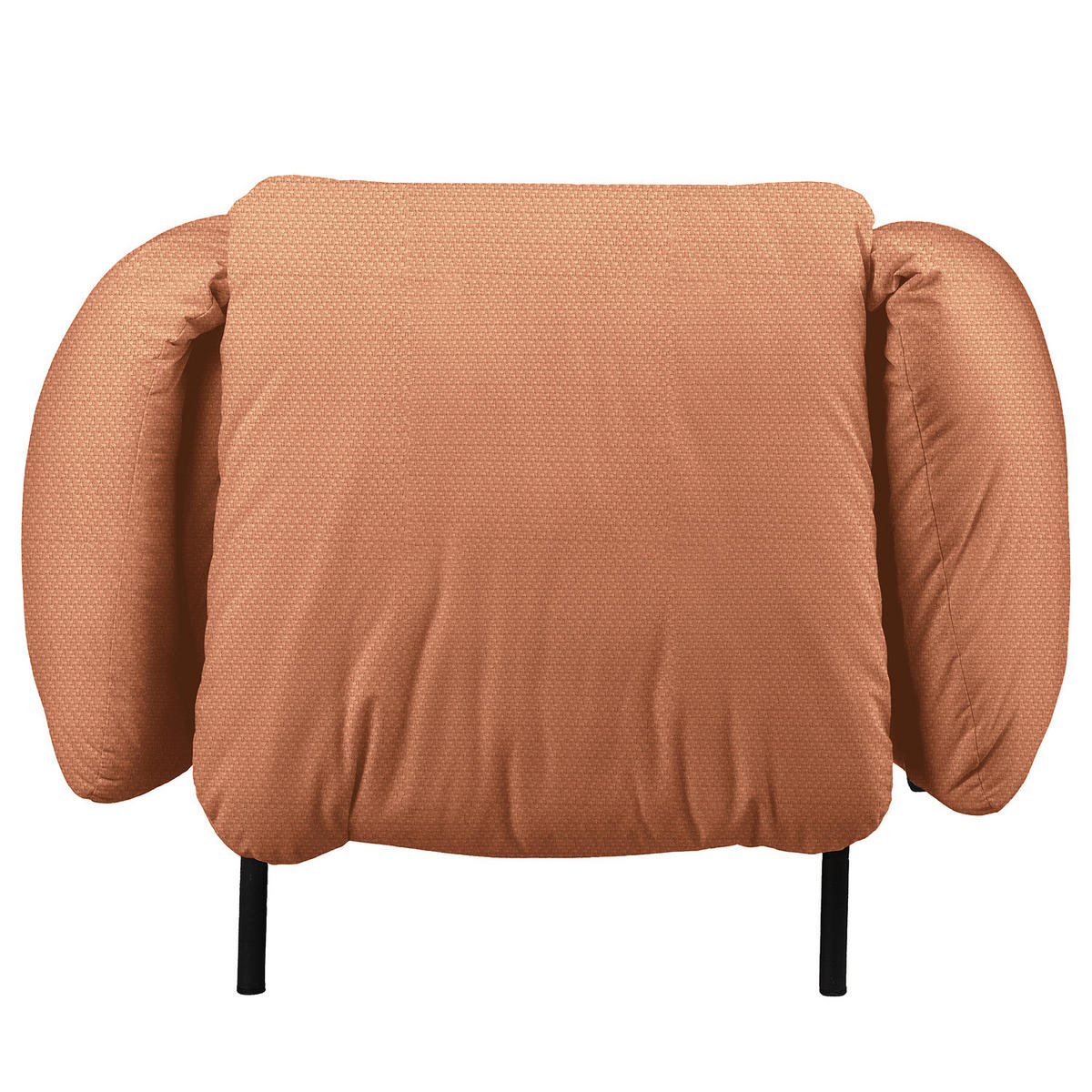 OUTDOOR-SESSEL - Rosa, Textil/Metall (104/70/98cm) - home24