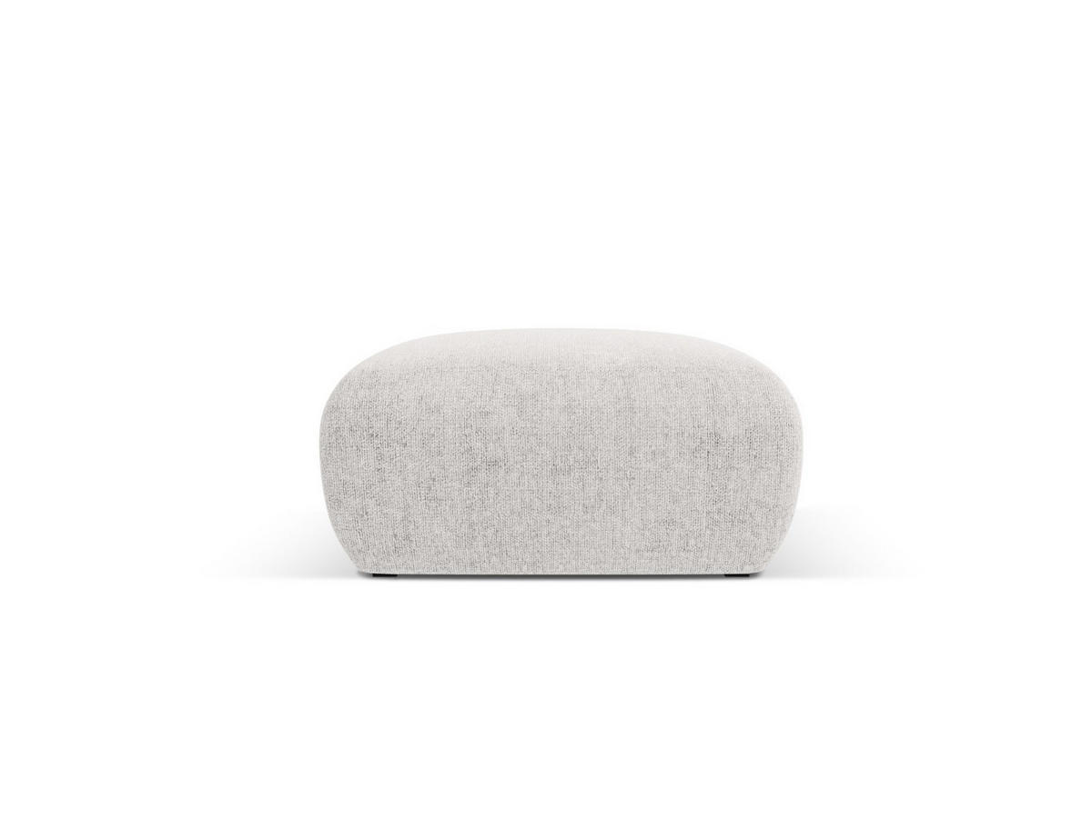 POUF Molino aus Chenille-Stoff hellgrau - Hellgrau, Textil (75/36/75cm) - Micadoni