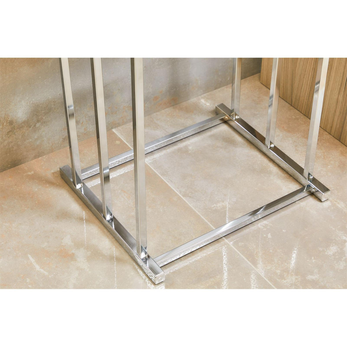 HANDTUCHHALTER MATTIA chrom - Chromfarben, Metall (42/85/33cm) - IDIMEX