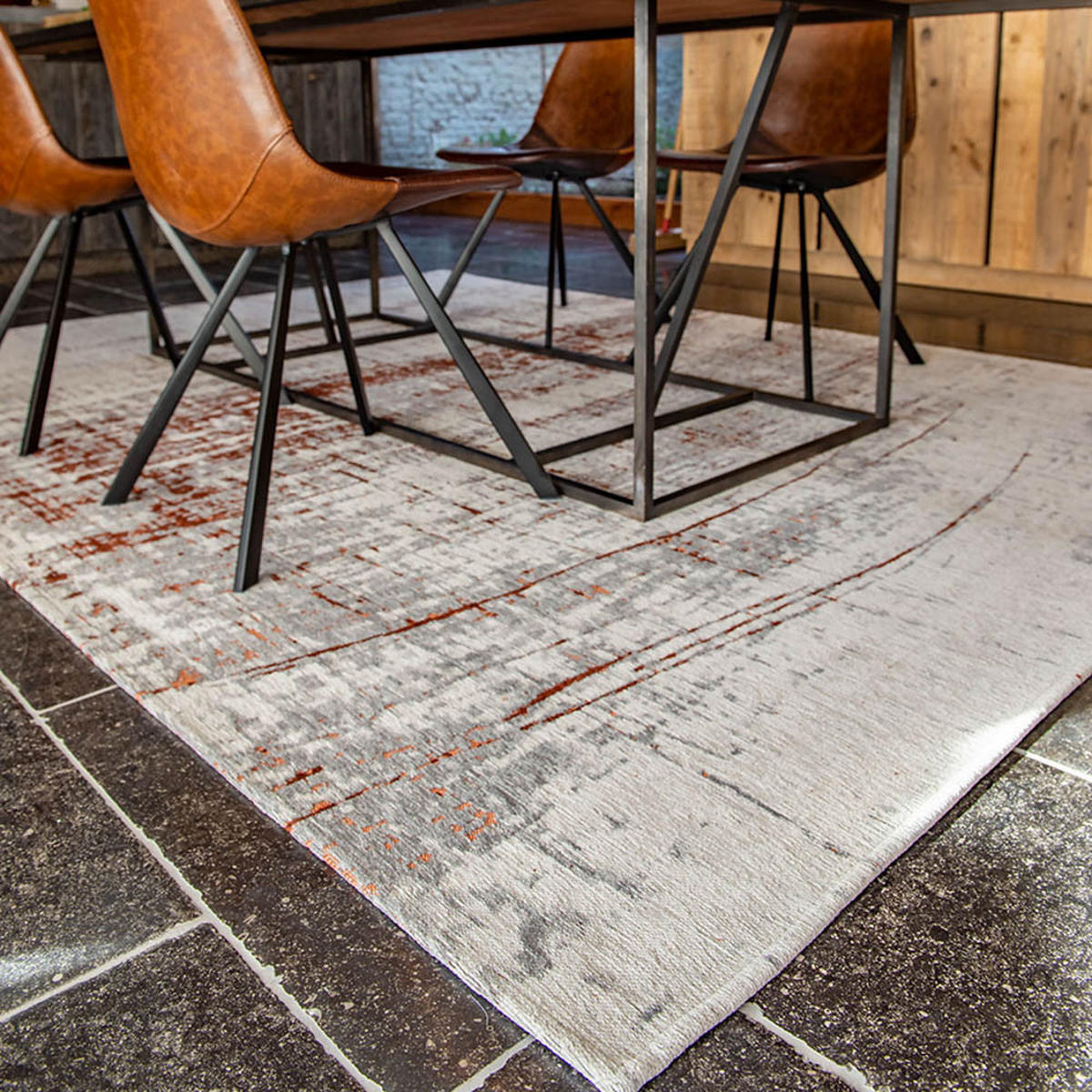 TEPPICH Copperfield Mad Men Griff 170/240 cm - Braun, Textil (170/240cm) - Louis De Poortere