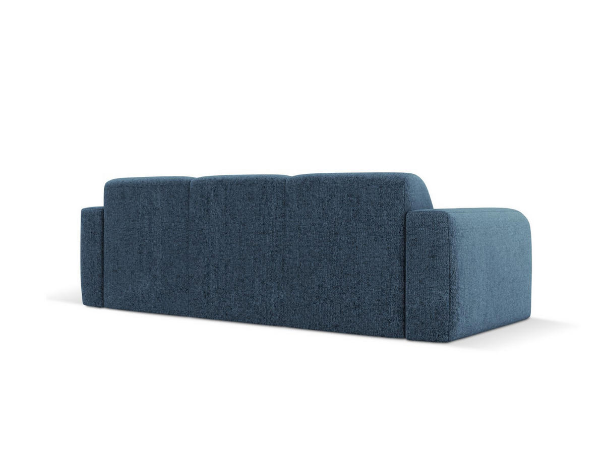 SOFA Molino aus Chenille-Stoff königsblau 3 Sitzplätze - Blau, Textil (95/72/235cm) - Micadoni