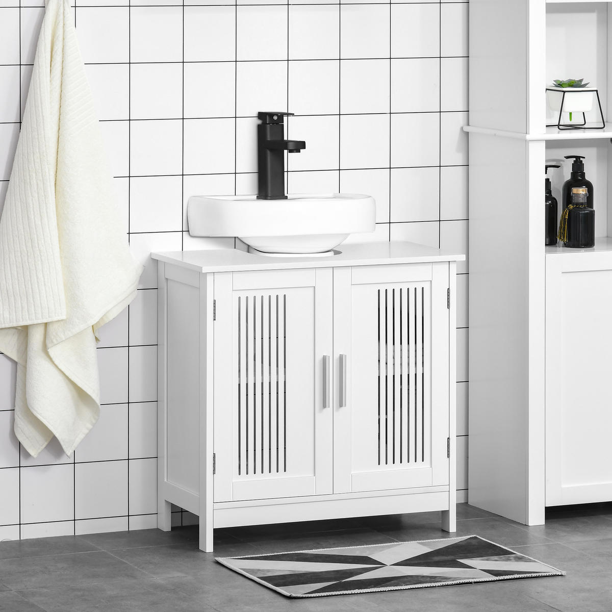 HÄNGESCHRANK Weiß 1 Stück - Weiß, Kunststoff (60/60/30cm) - GiPP